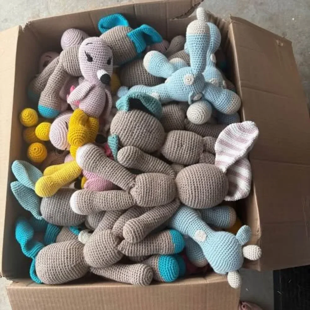 100 + Hand-Stitched plush toys (Love Anyway shop )store Retail price $18 each